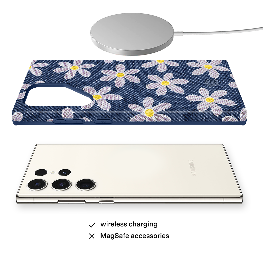 Denim Daisy Samsung Case