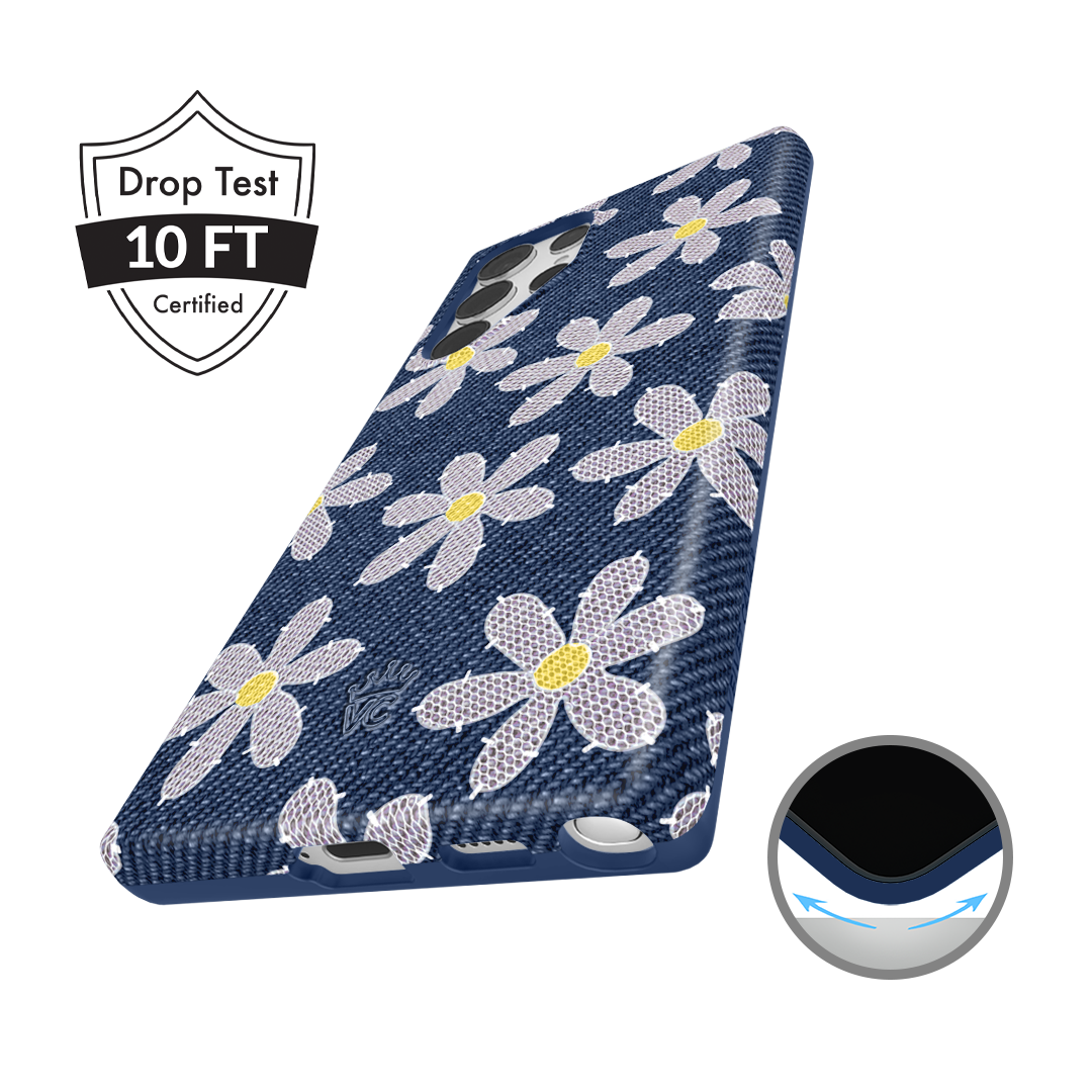 Denim Daisy Samsung Case