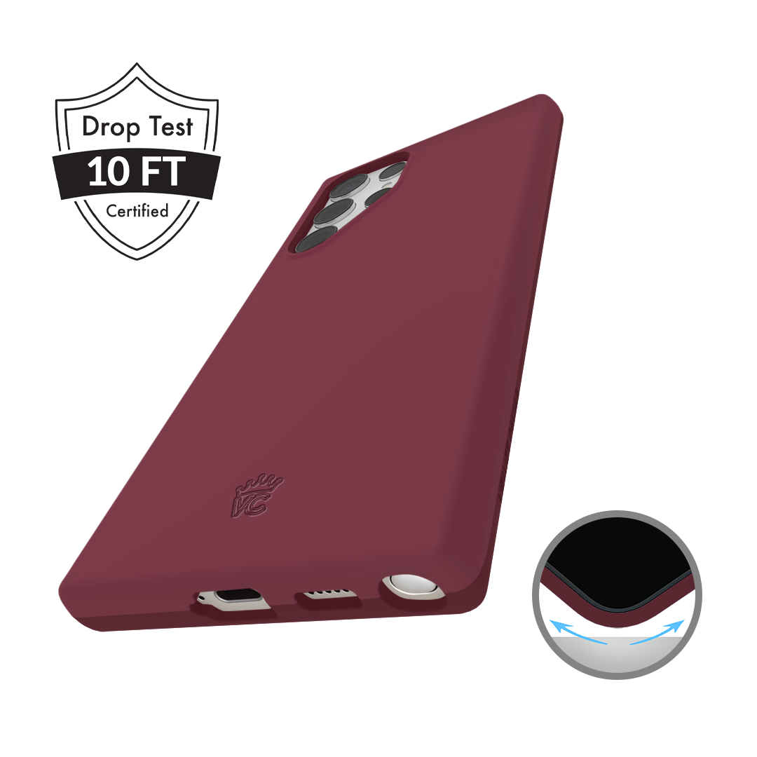 Burgundy 1990 Samsung Case