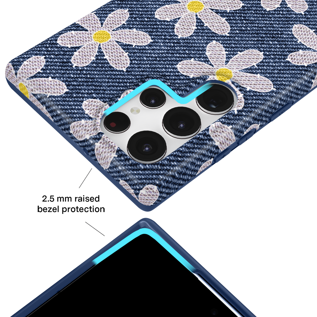 Denim Daisy Samsung Case