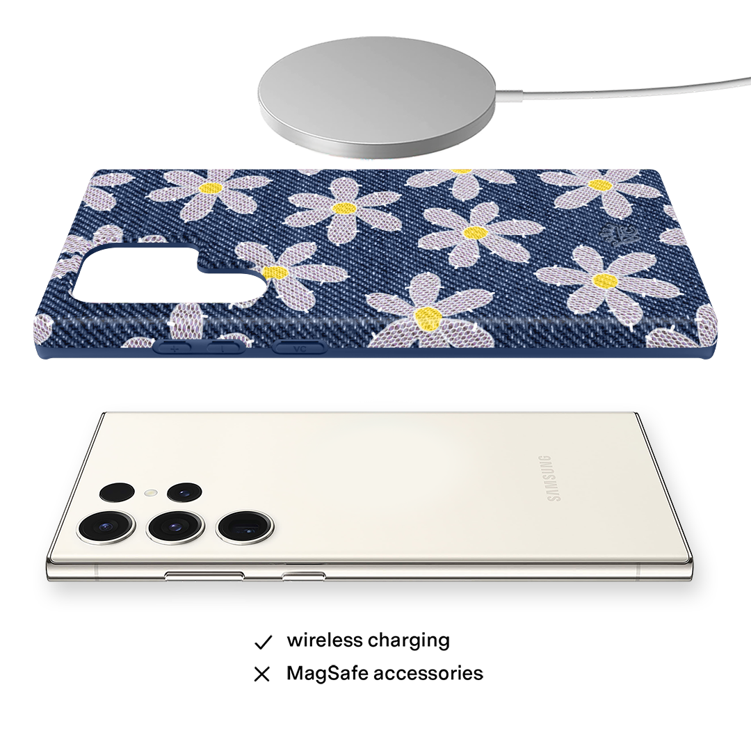 Denim Daisy Samsung Case