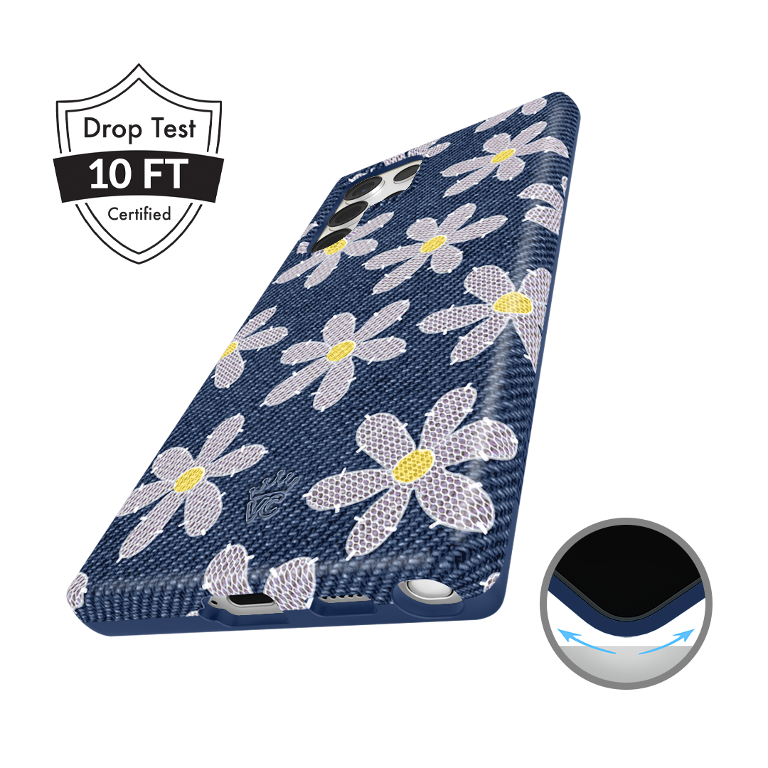 Denim Daisy Samsung Case