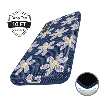Denim Daisy Samsung Case