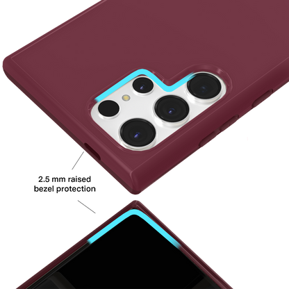 Burgundy 1990 Samsung Case