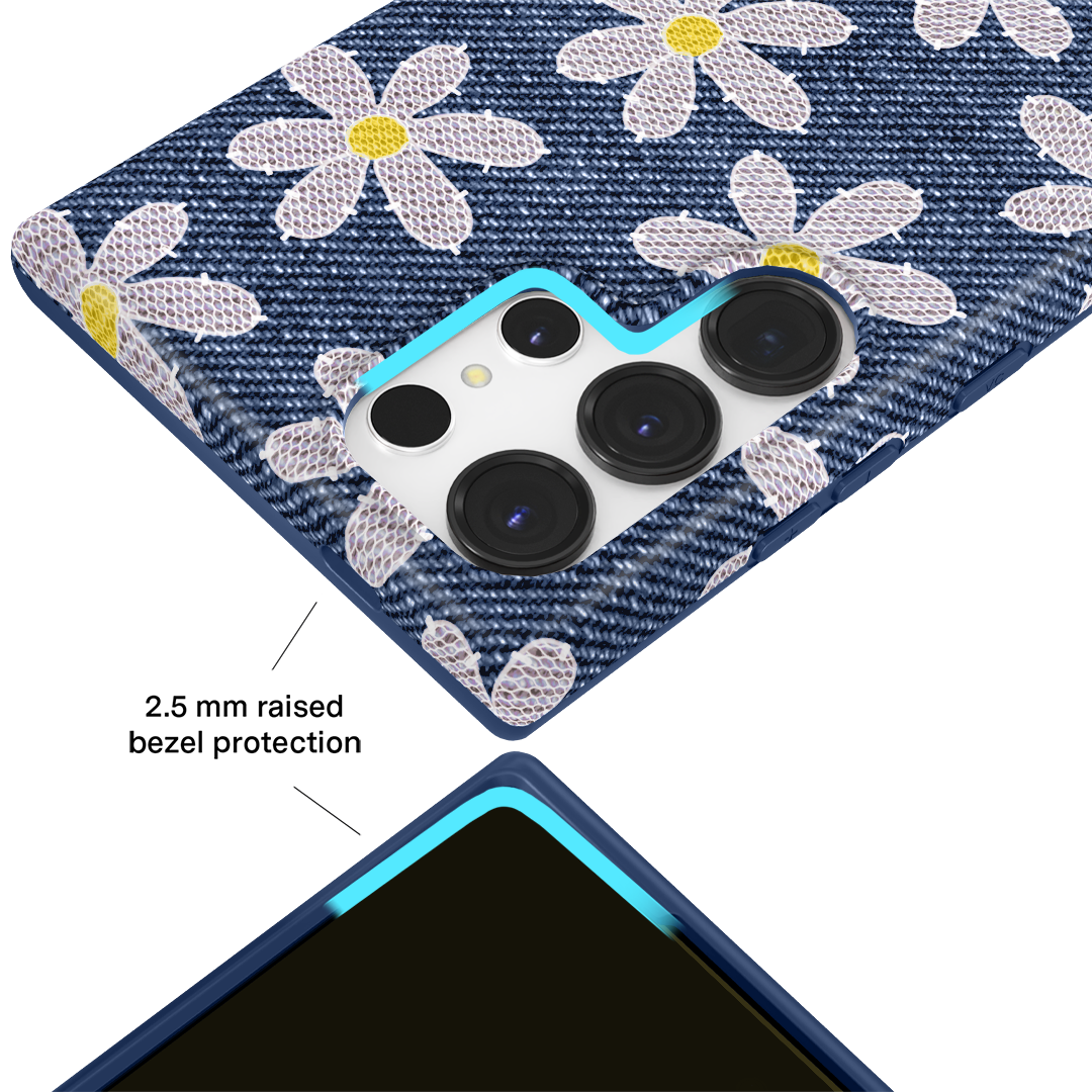 Denim Daisy Samsung Case
