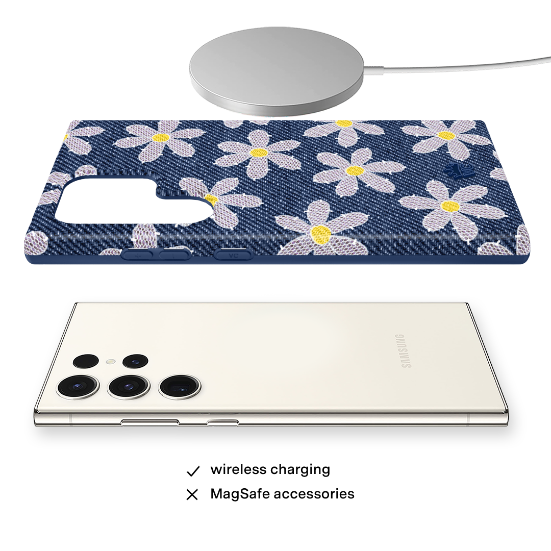 Denim Daisy Samsung Case