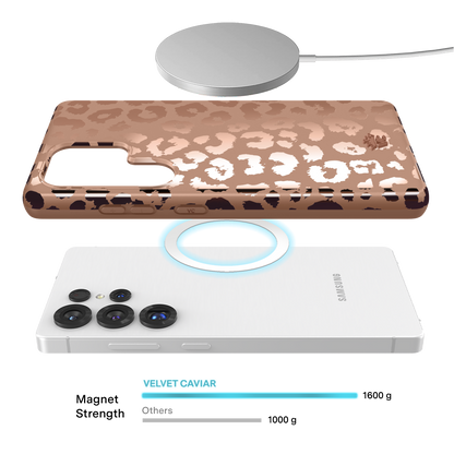 Bronze Chrome Leopard Samsung Case
