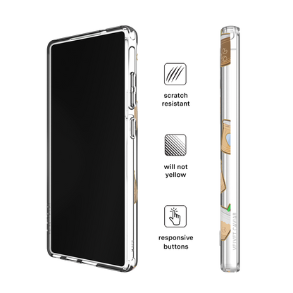 Coffee First Clear Samsung Galaxy Case