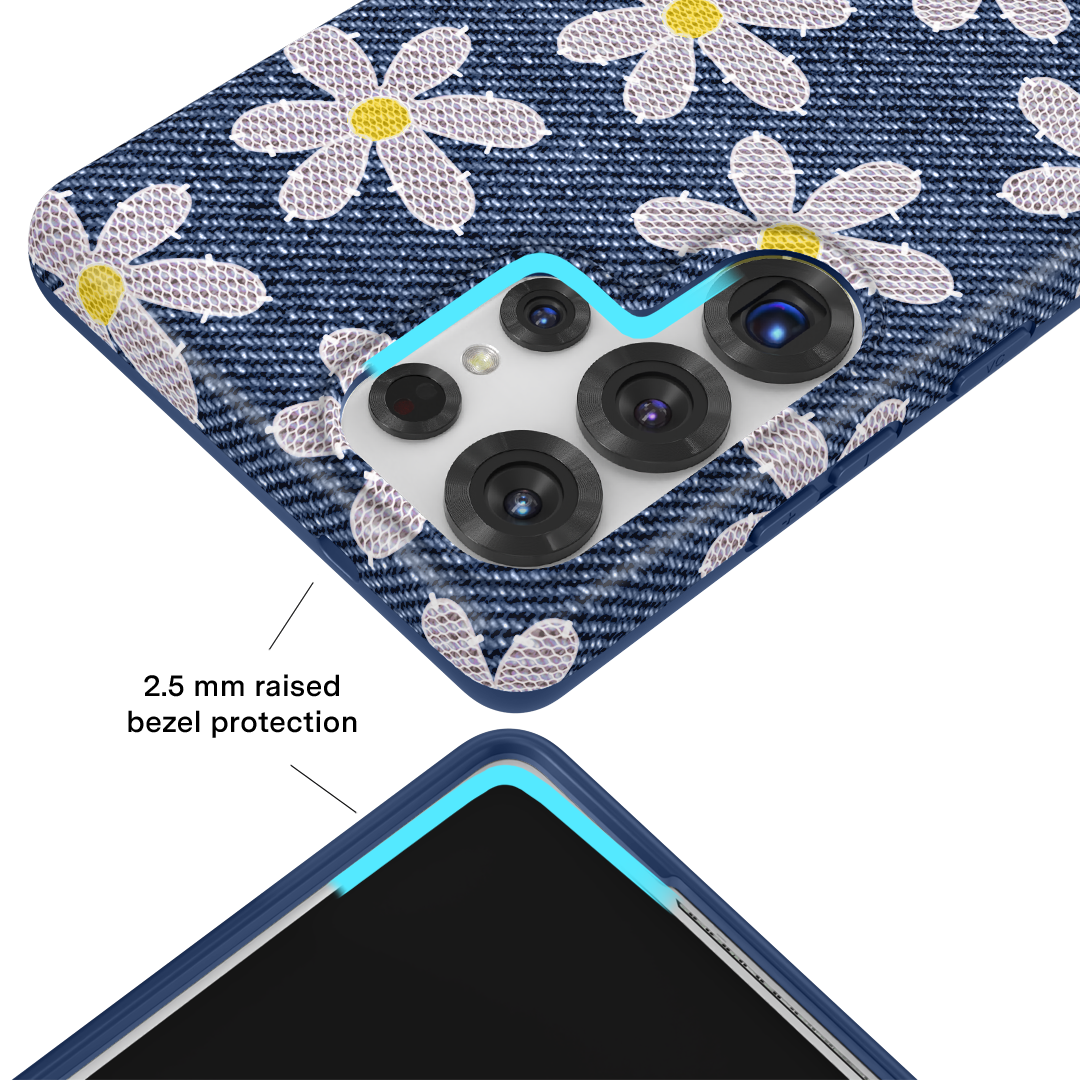 Denim Daisy Samsung Case