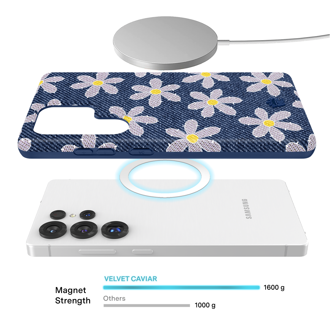 Denim Daisy Samsung Case