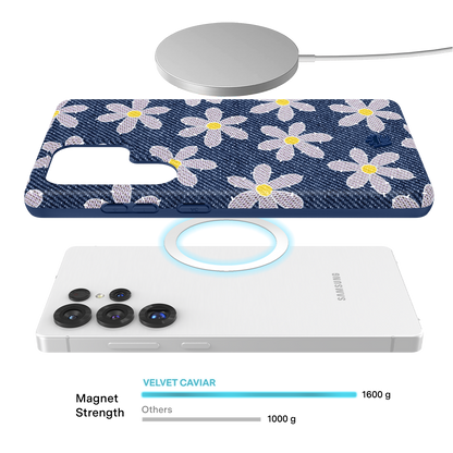 Denim Daisy Samsung Case