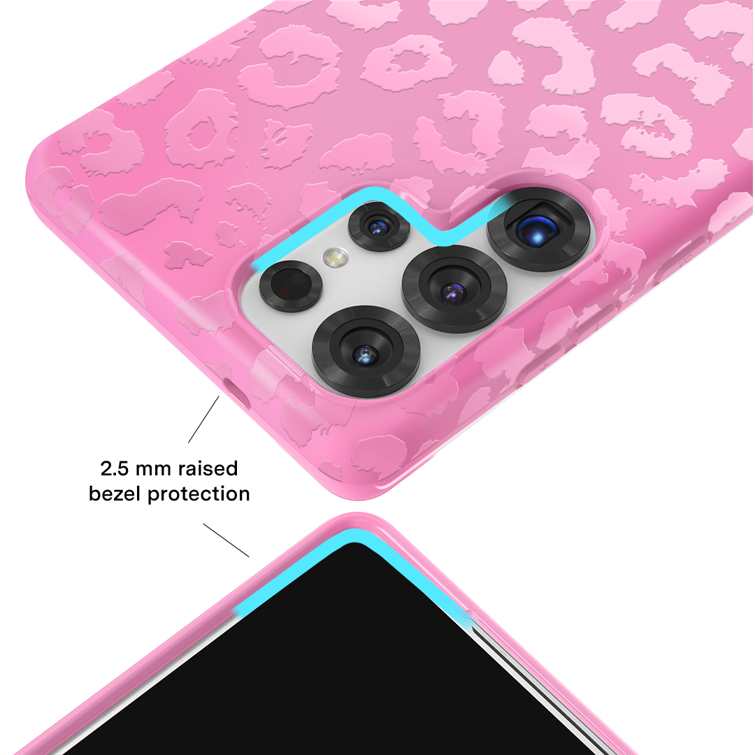 Hot Pink Leopard Samsung Case