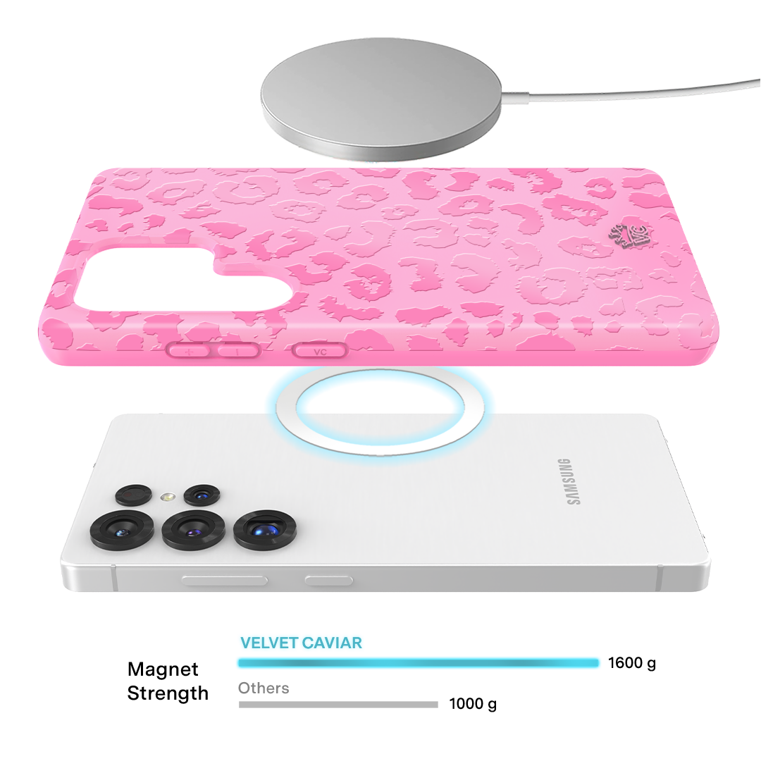 Hot Pink Leopard Samsung Case