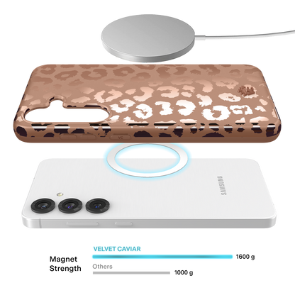 Bronze Chrome Leopard Samsung Case