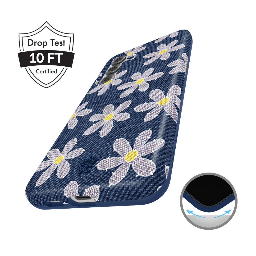 Denim Daisy Samsung Case