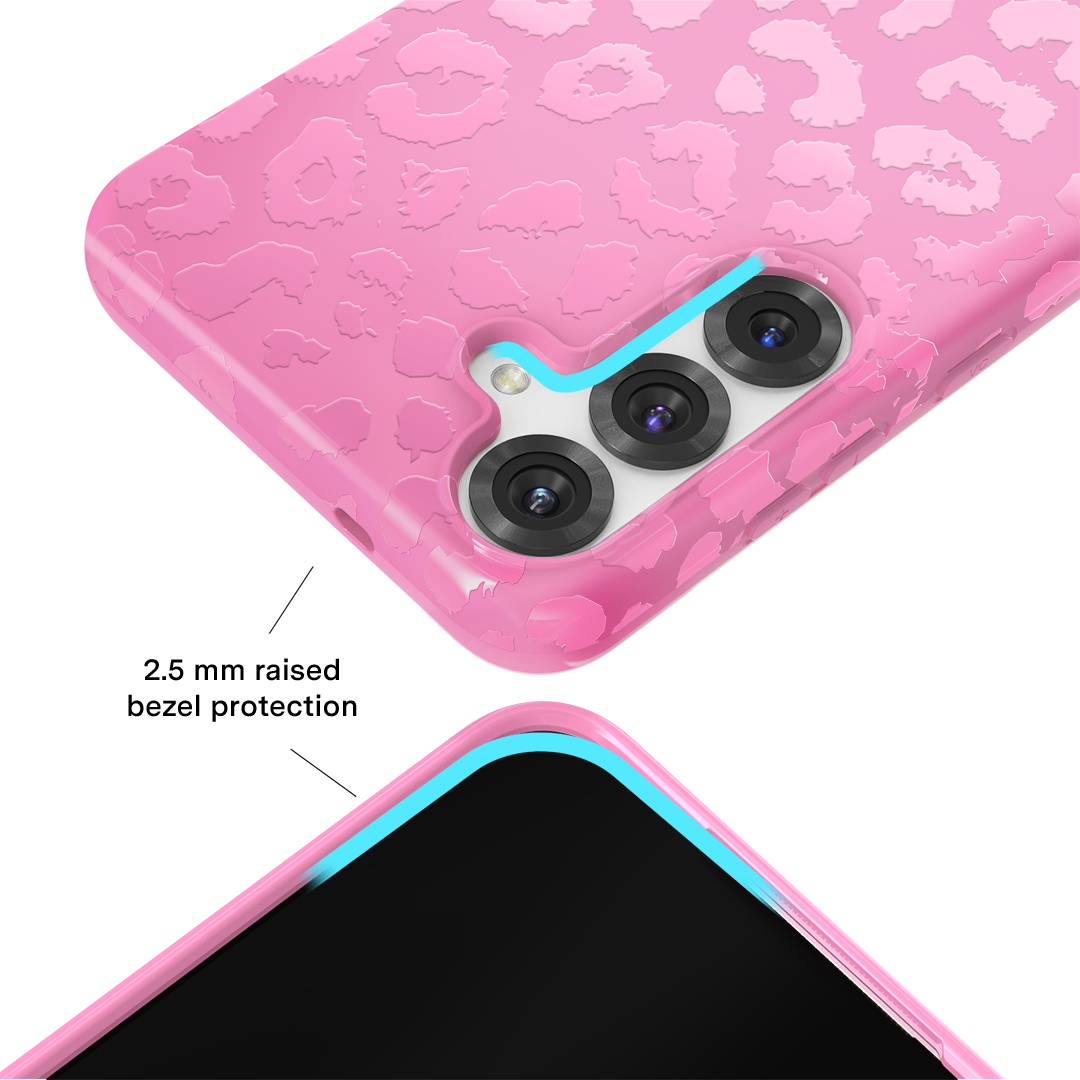 Hot Pink Leopard Samsung Case