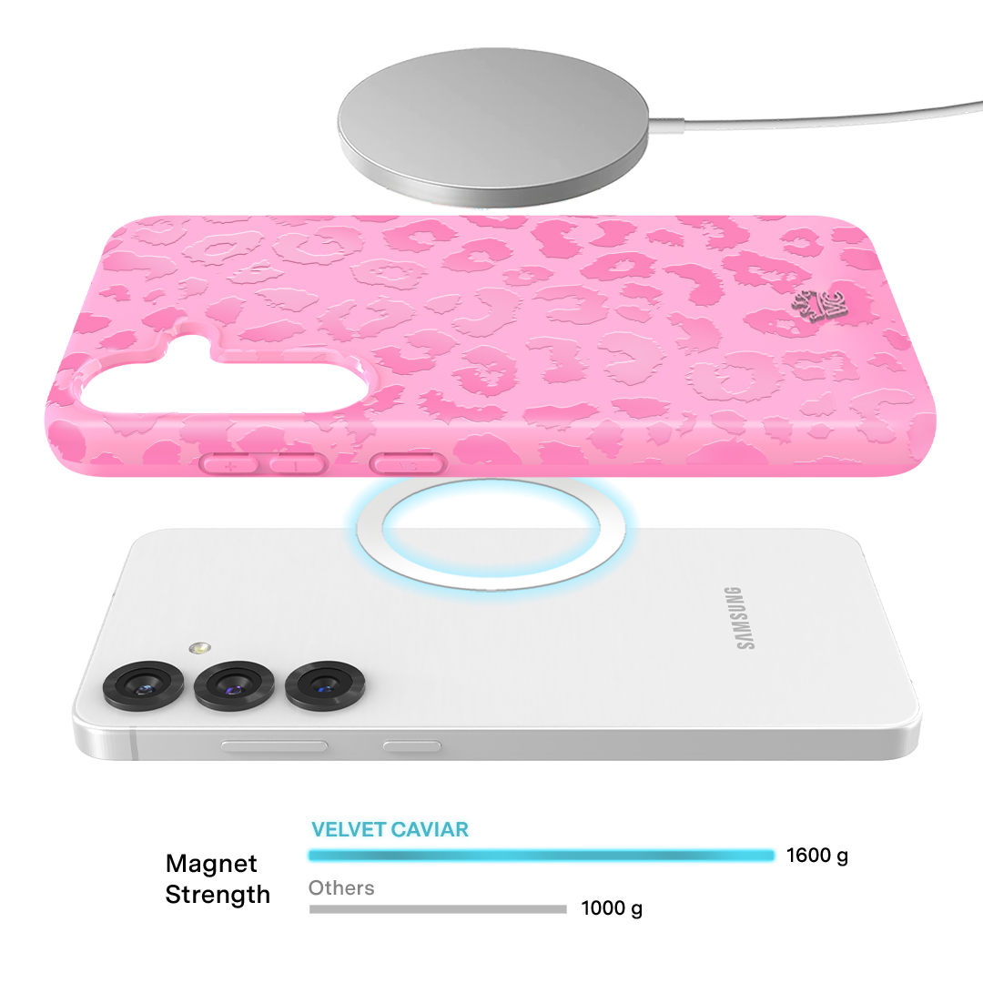 Hot Pink Leopard Samsung Case