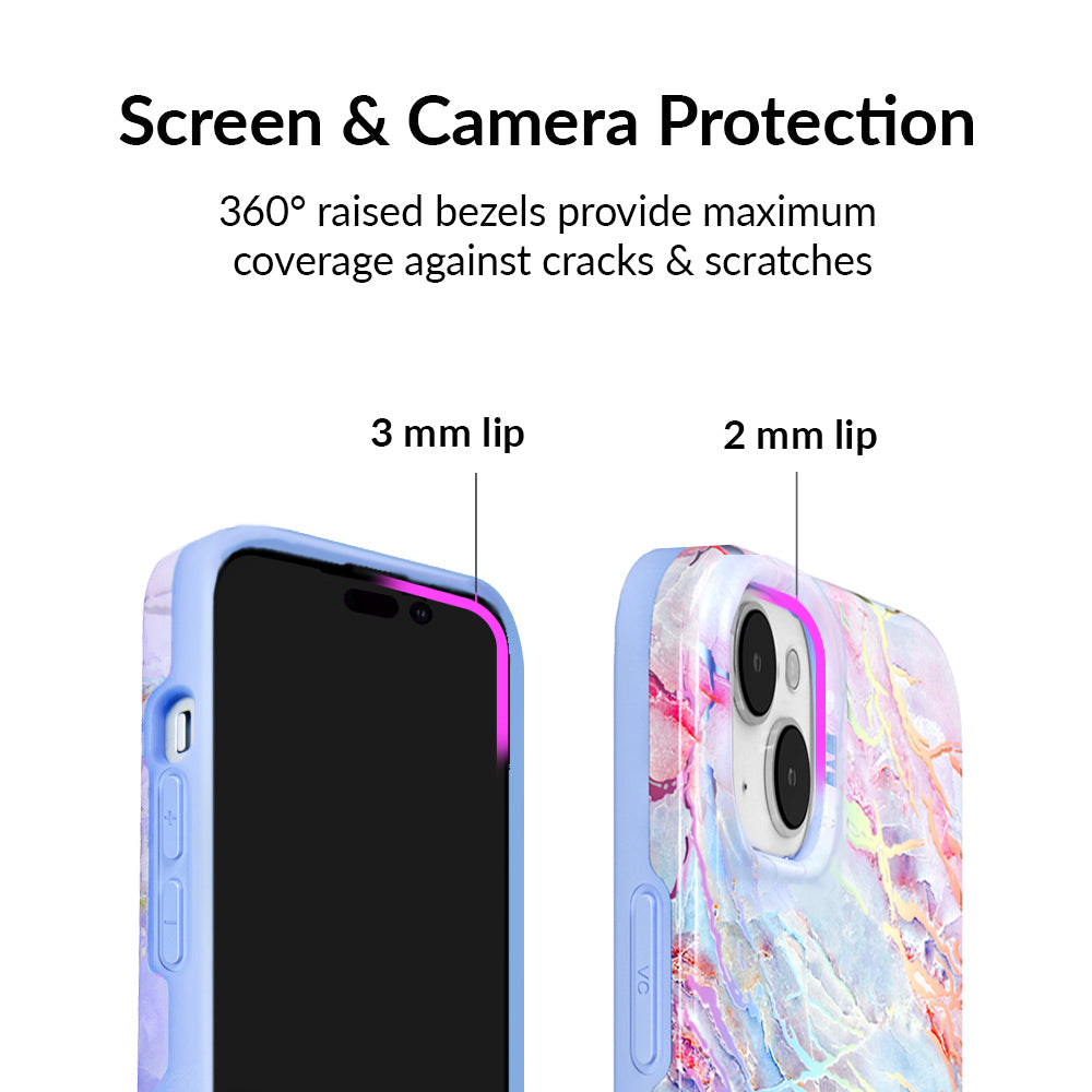 Holo Moonstone Marble iPhone Case
