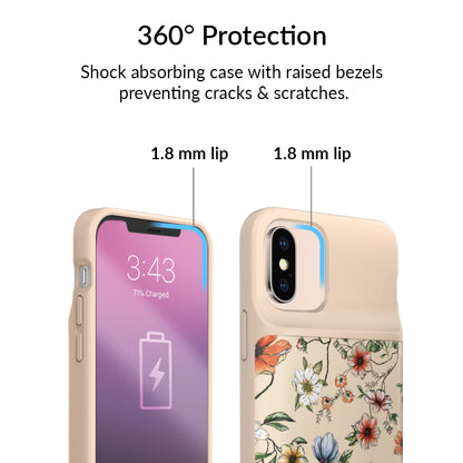 Vintage Floral iPhone Charging Case