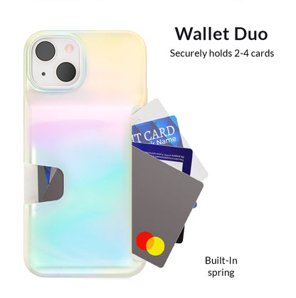 White Opal Iphone Wallet Case