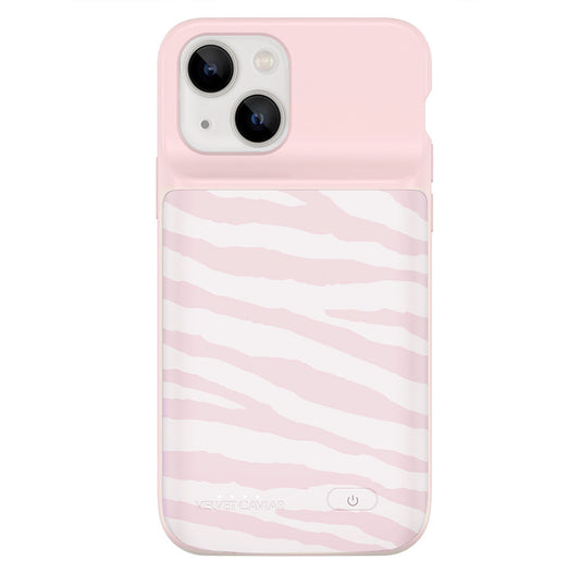 Pink Zebra iPhone Charging Case